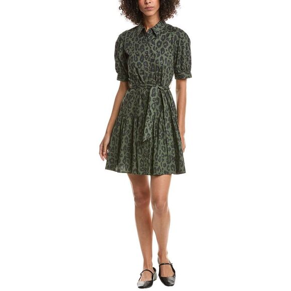Derek Lam 10 Crosby WomensLuma Dress, Green